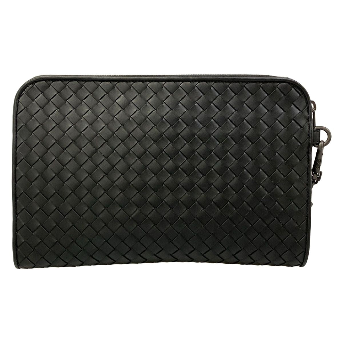 Bottega Veneta Second Bag Intrecciato Black Braided Leather — view 3