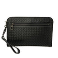 Bottega Veneta Second Bag Intrecciato Black Braided Leather