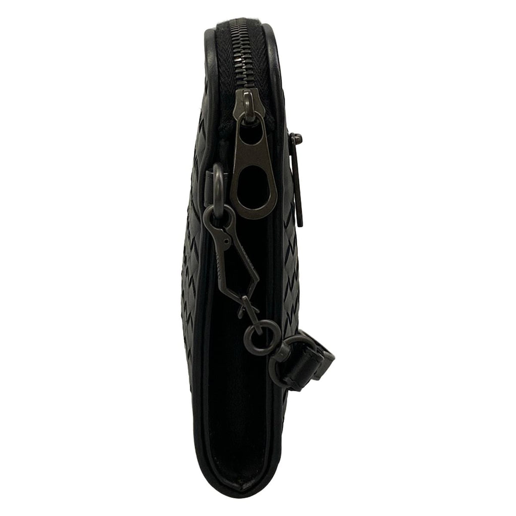Bottega Veneta Second Bag Intrecciato Black Braided Leather — view 2