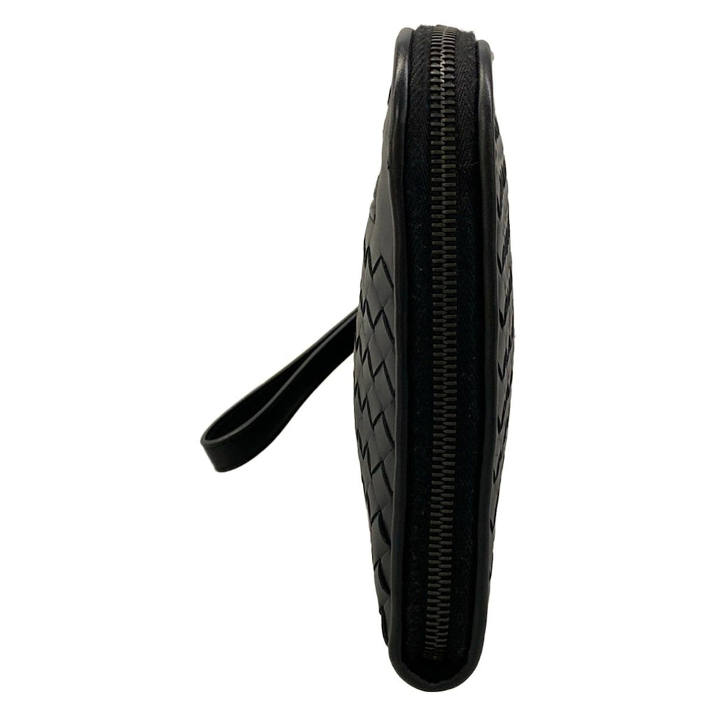 Bottega Veneta Second Bag Intrecciato Black Braided Leather — view 4