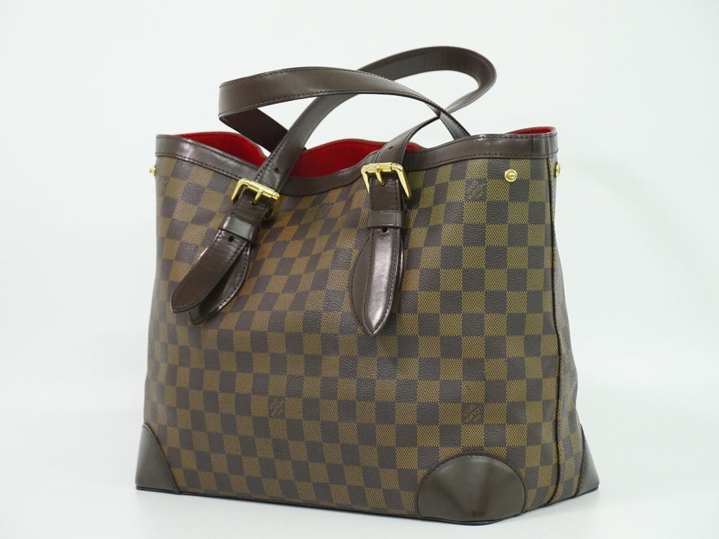 Louis Vuitton LV Hampstead MM Damier Ebene Tote Bag Brown — view 2