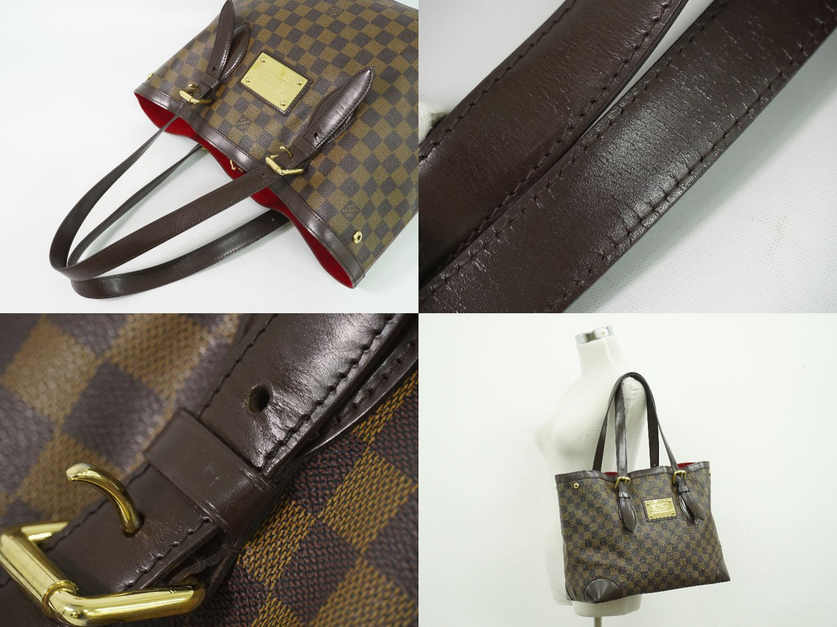 Louis Vuitton LV Hampstead MM Damier Ebene Tote Bag Brown — view 6