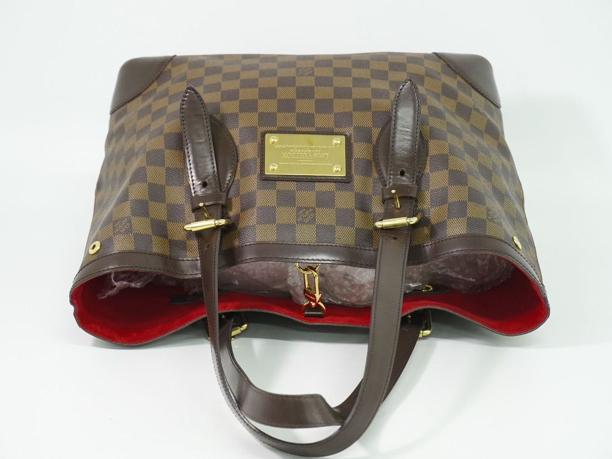 Louis Vuitton LV Hampstead MM Damier Ebene Tote Bag Brown — view 5
