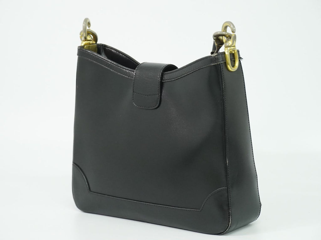 Celine Leather Shoulder Bag Black — view 2