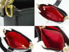 Celine Leather Shoulder Bag Black — view 8