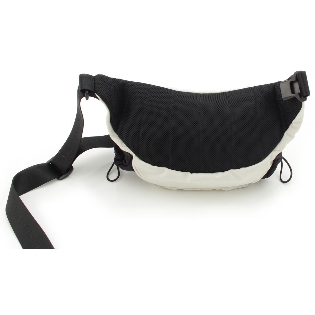 Chanel Sports Nylon Belt Bag Waist Pouch White Black — view 4