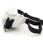 Chanel Sports Nylon Belt Bag Waist Pouch White Black — view 3
