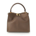 Fendi Peekaboo X-lite Medium Leather 2-Way Handbag Brown