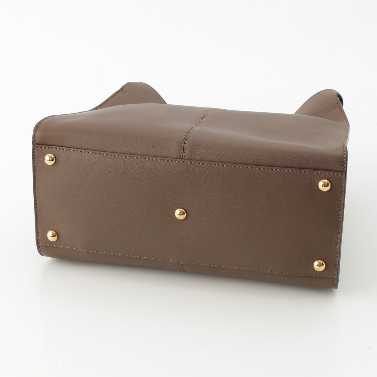 Fendi Peekaboo X-lite Medium Leather 2-Way Handbag Brown — view 5