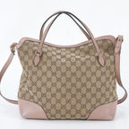 Gucci GG Canvas Bree Leather 2-Way Shoulder Bag Crossbody Hand — view 4