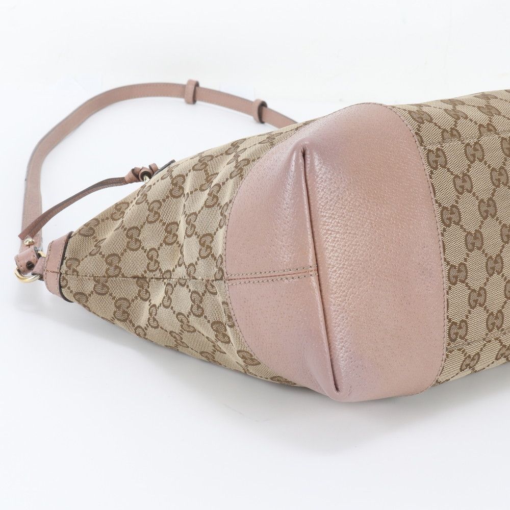 Gucci GG Canvas Bree Leather 2-Way Shoulder Bag Crossbody Hand — view 6