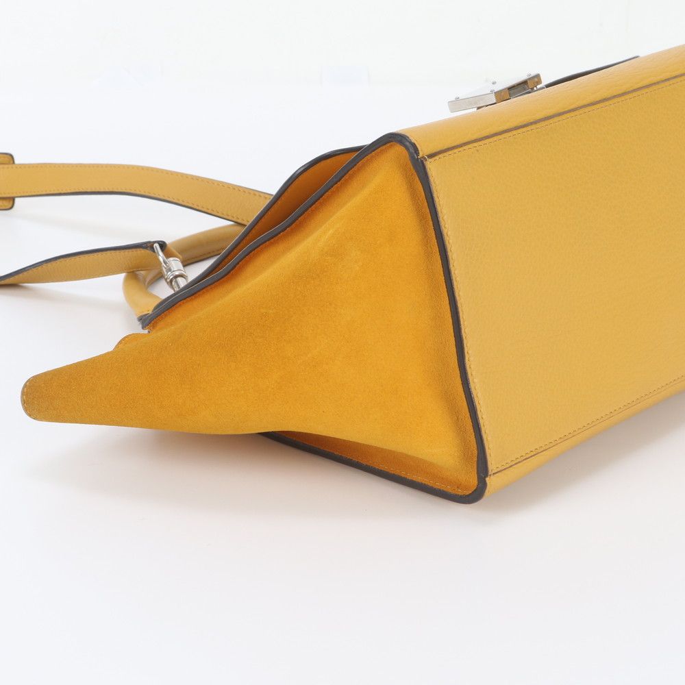 Celine Trapeze Small Leather 2-Way Shoulder Bag Tote — view 6