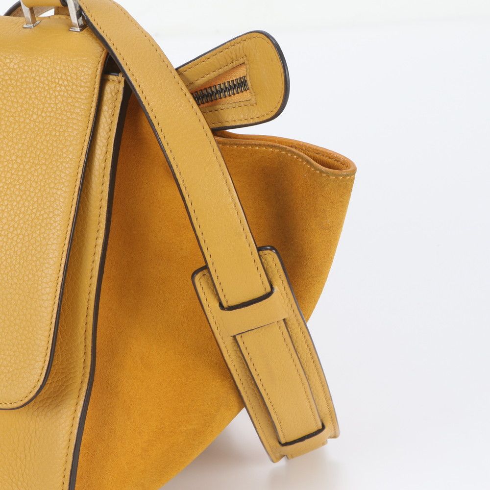 Celine Trapeze Small Leather 2-Way Shoulder Bag Tote — view 3