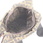 Fendi FF Zucca Leather Handbag Tote Brown — view 7