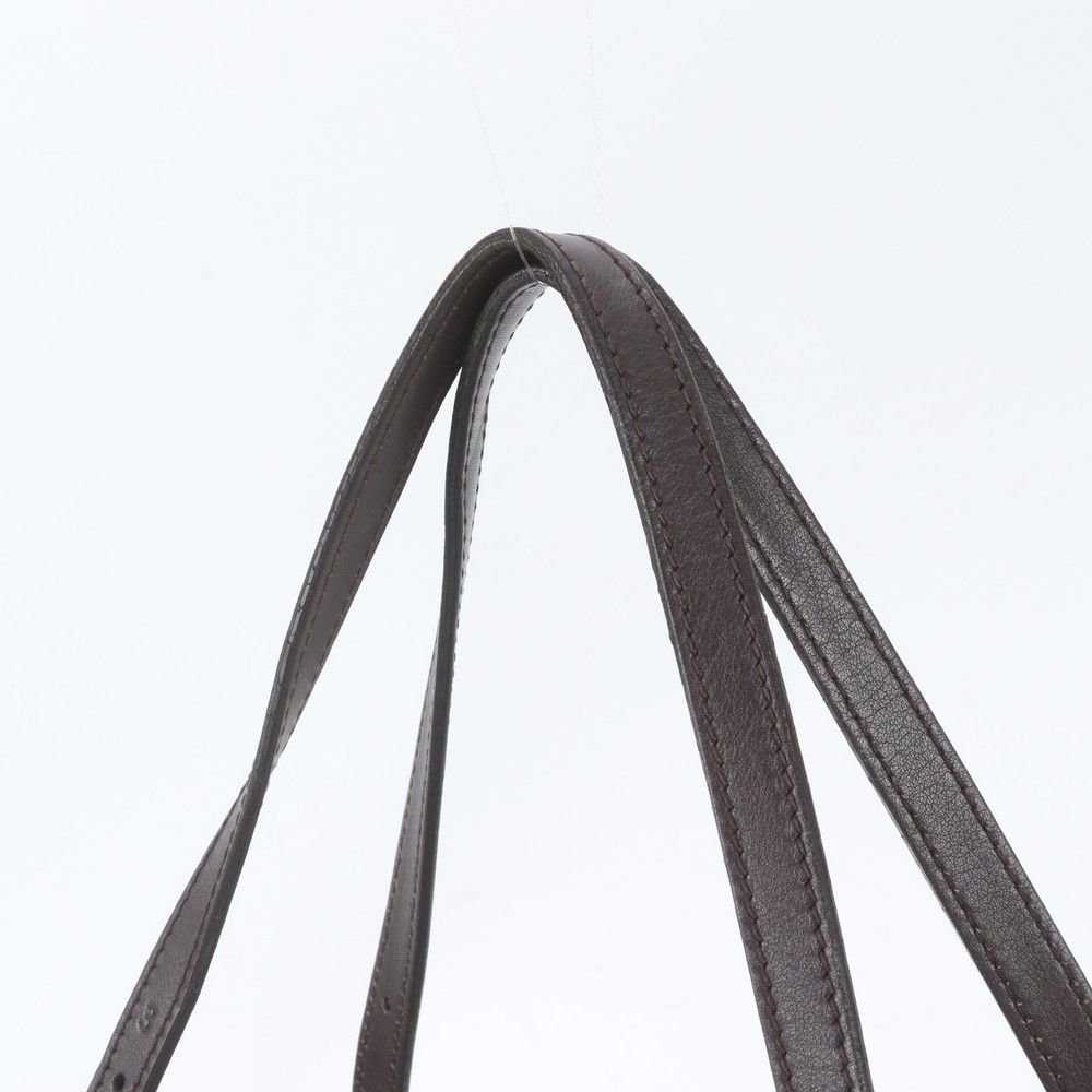 Gucci GG Supreme Leather Tote Bag Shoulder Hand Brown — view 2