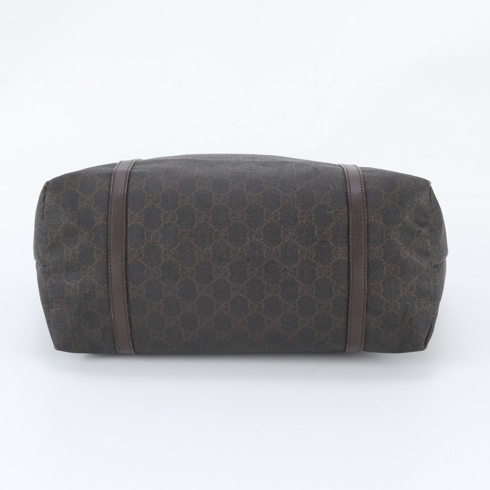 Gucci GG Supreme Leather Tote Bag Shoulder Hand Brown — view 6