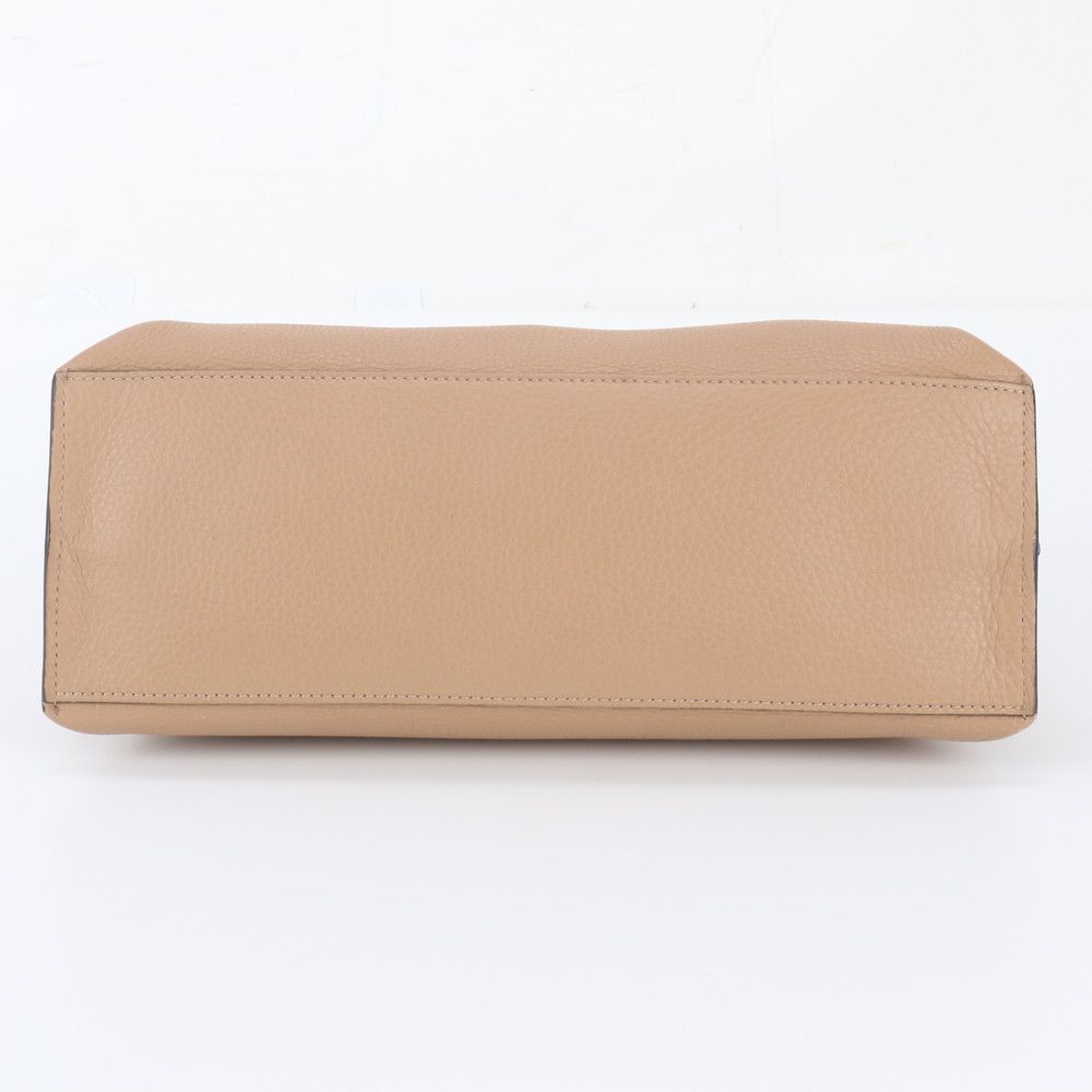 Gucci Bamboo Leather Handbag Tote Beige — view 6