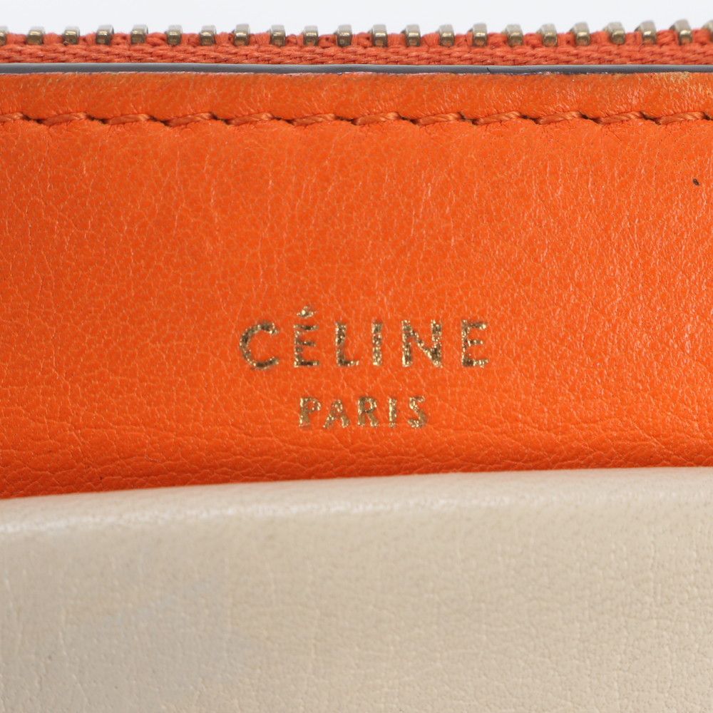 Celine Pocket Envelope Leather Chain Shoulder Bag — view 8