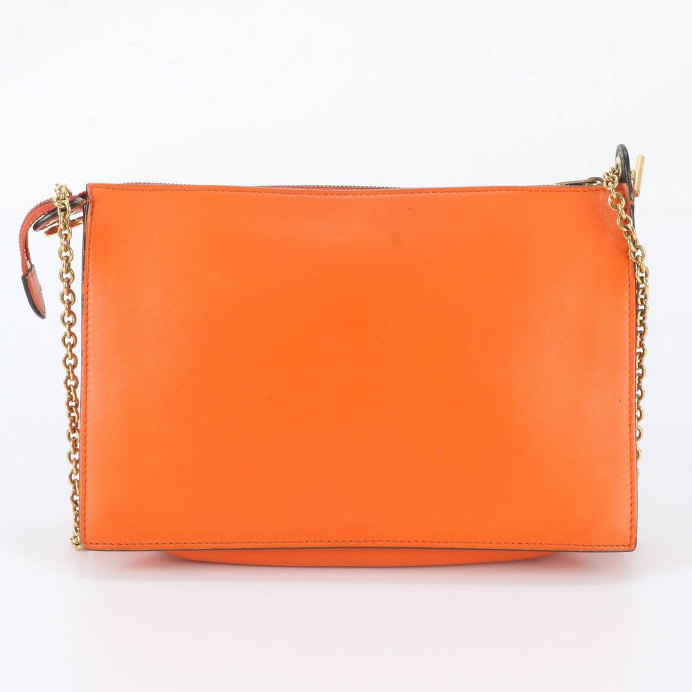 Celine Pocket Envelope Leather Chain Shoulder Bag — view 3