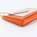 Celine Pocket Envelope Leather Chain Shoulder Bag — view 5