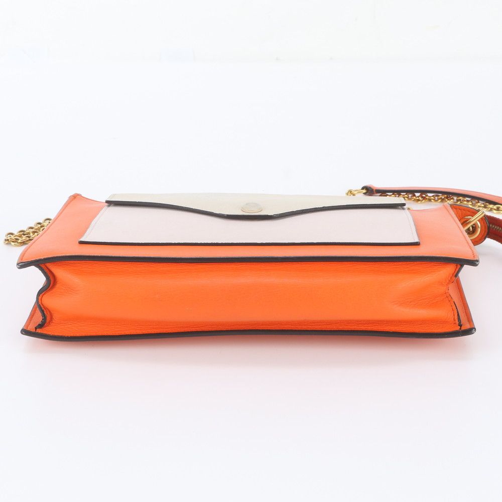 Celine Pocket Envelope Leather Chain Shoulder Bag — view 6