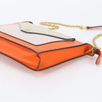 Celine Pocket Envelope Leather Chain Shoulder Bag — view 4