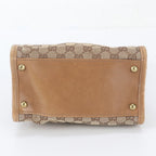 Gucci GG Canvas Leather Shoulder Bag Tote Hand Brown — view 6