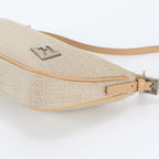 Fendi FF Zucchino Leather Shoulder Bag Pouch — view 4