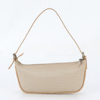 Fendi FF Zucchino Leather Shoulder Bag Pouch — view 3