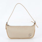 Fendi FF Zucchino Leather Shoulder Bag Pouch