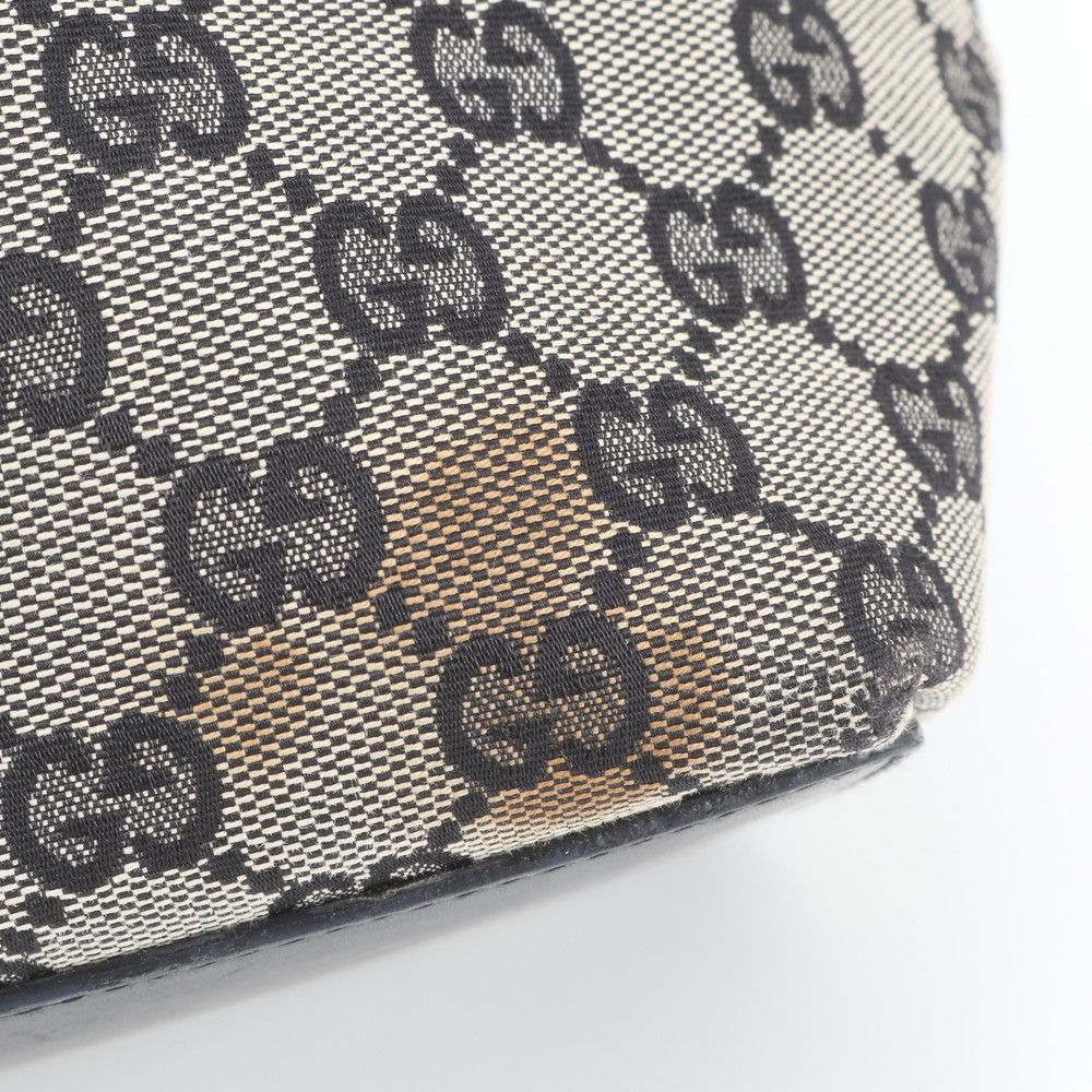 Gucci GG Canvas Leather Tote Bag Shoulder — view 8