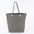 Gucci GG Canvas Leather Tote Bag Shoulder