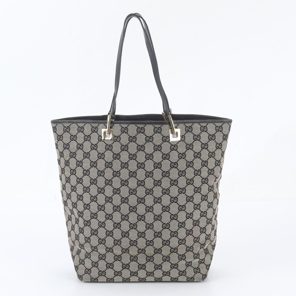 Gucci GG Canvas Leather Tote Bag Shoulder