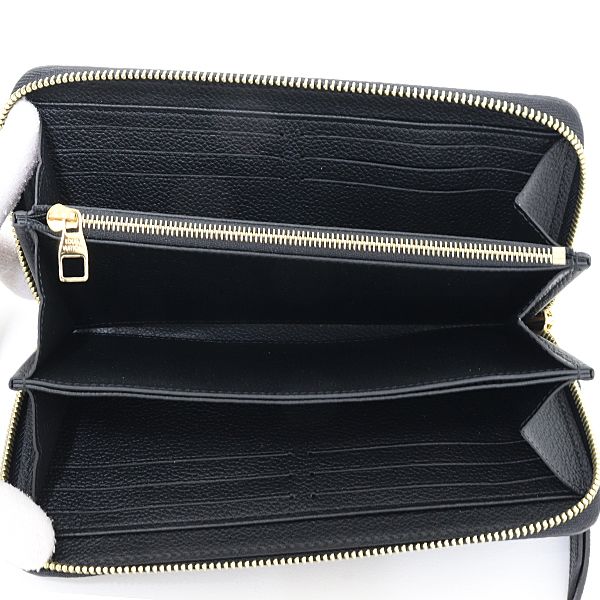 Louis Vuitton Zippy Wallet Zip Around Monogram Empreinte Black — view 3