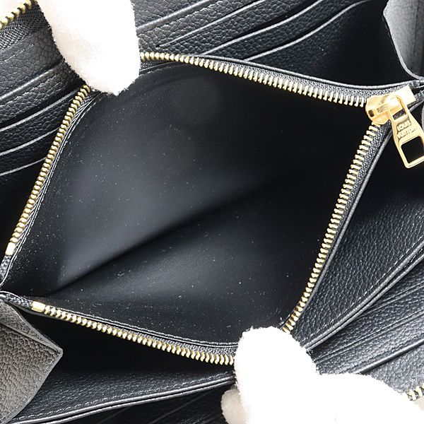 Louis Vuitton Zippy Wallet Zip Around Monogram Empreinte Black — view 4