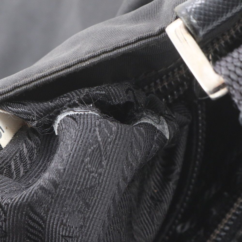 Prada Tessuto Nylon Triangle Logo Shoulder Bag Crossbody Messenger Business — view 8