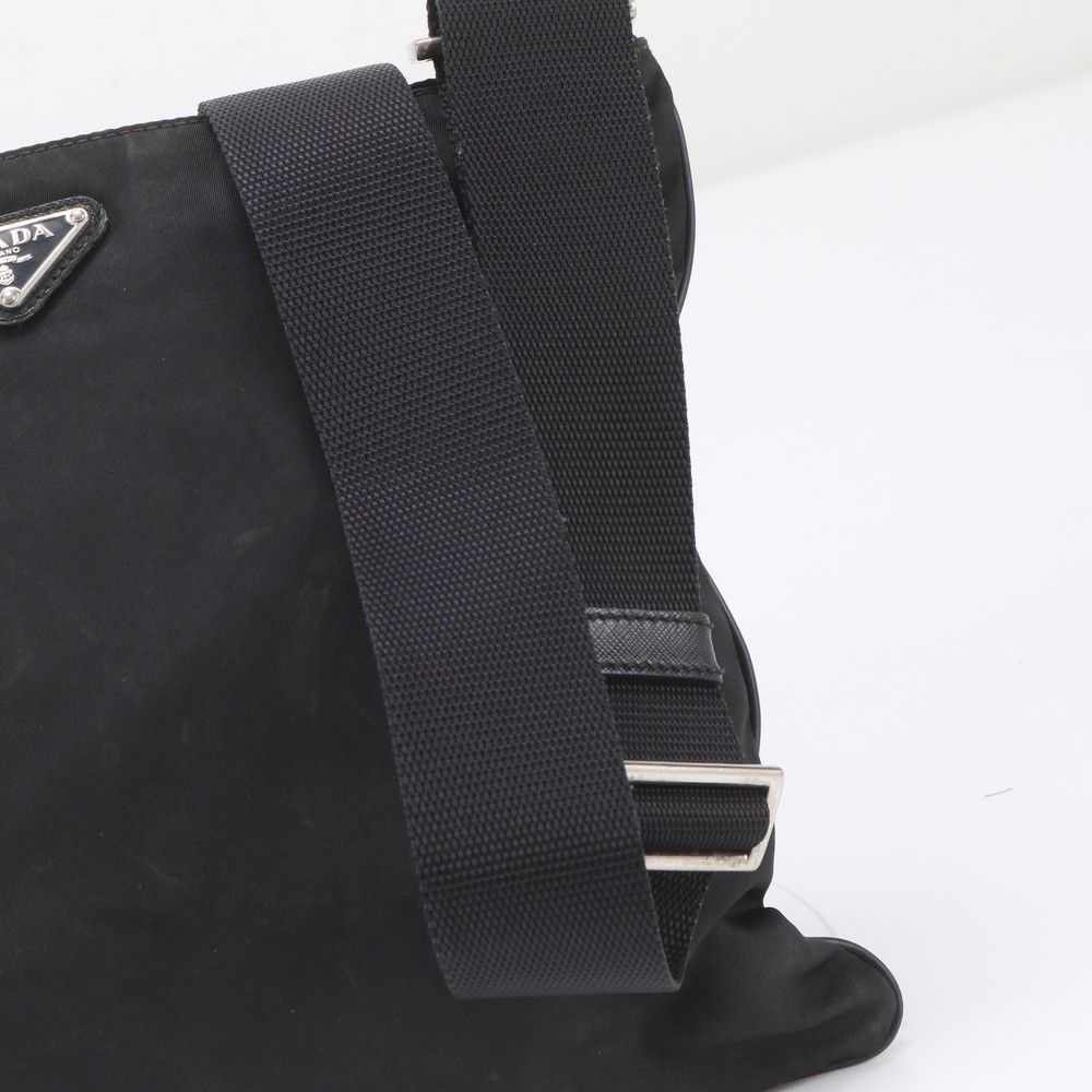 Prada Tessuto Nylon Triangle Logo Shoulder Bag Crossbody Messenger Business — view 2