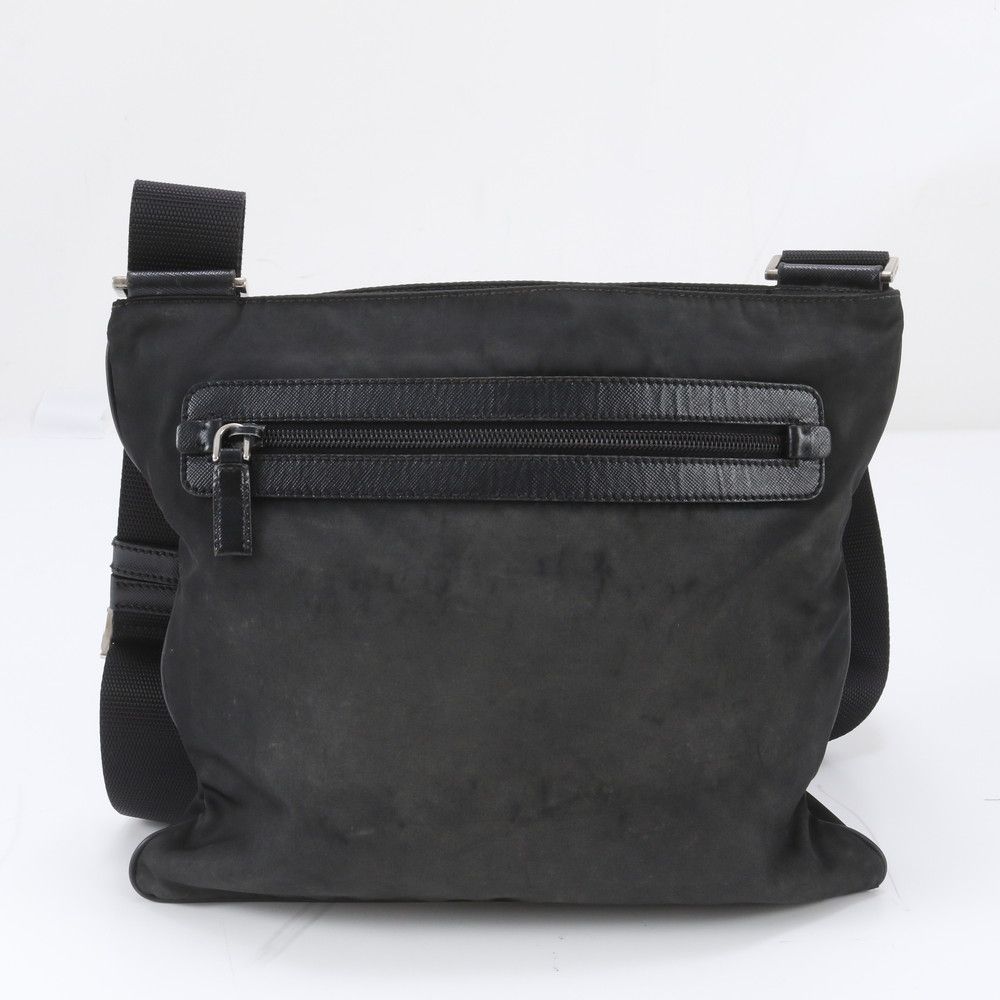 Prada Tessuto Nylon Triangle Logo Shoulder Bag Crossbody Messenger Business — view 3