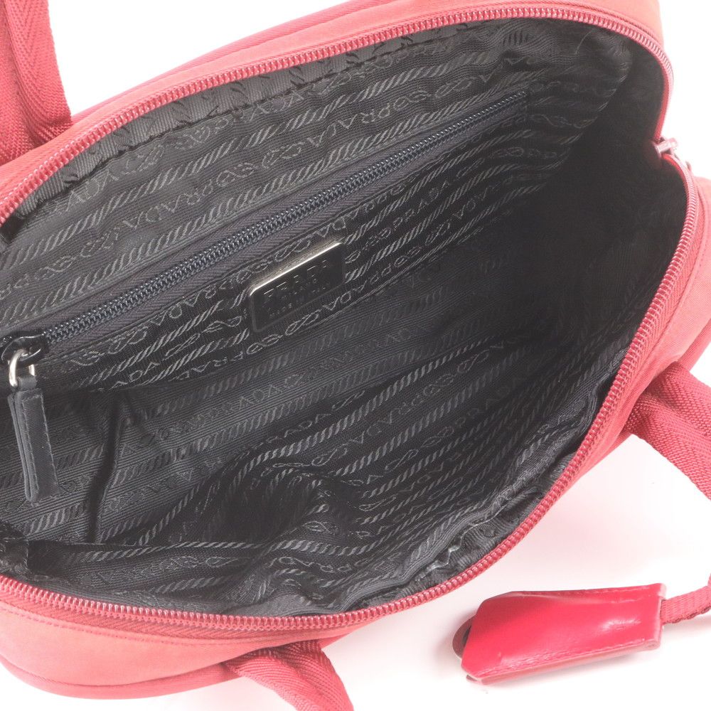 Prada Tessuto Nylon Triangle Logo Shoulder Bag — view 7