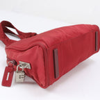 Prada Tessuto Nylon Triangle Logo Shoulder Bag — view 4