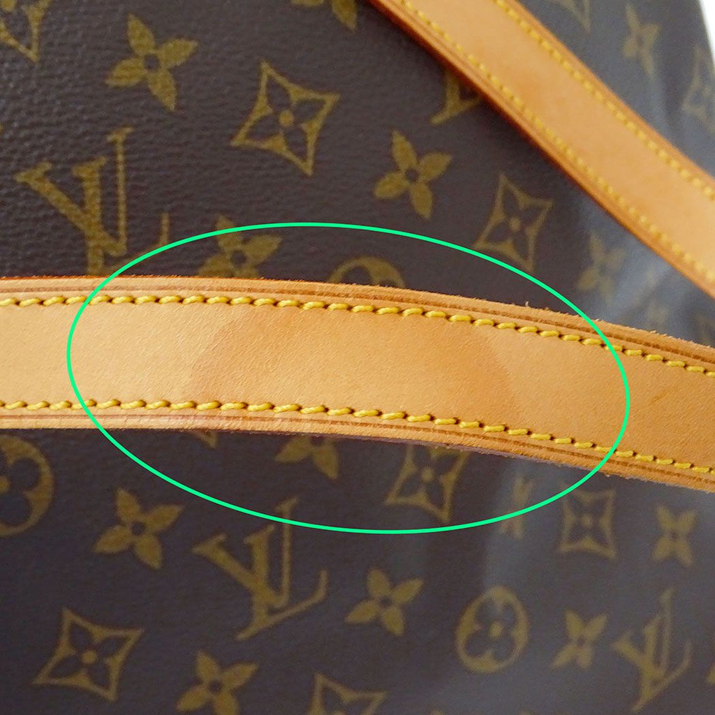 Louis Vuitton Tote Monogram Canvas Cabas Mezzo Brown Handbag Zipper Type — view 8