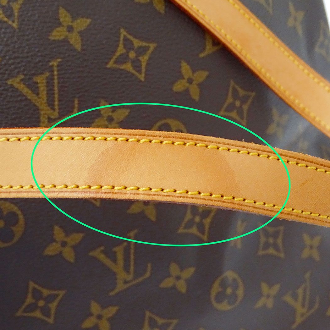 Louis Vuitton Tote Monogram Canvas Cabas Mezzo Brown Handbag Zipper Type — view 8