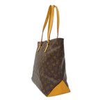 Louis Vuitton Tote Monogram Canvas Cabas Mezzo Brown Handbag Zipper Type — view 4