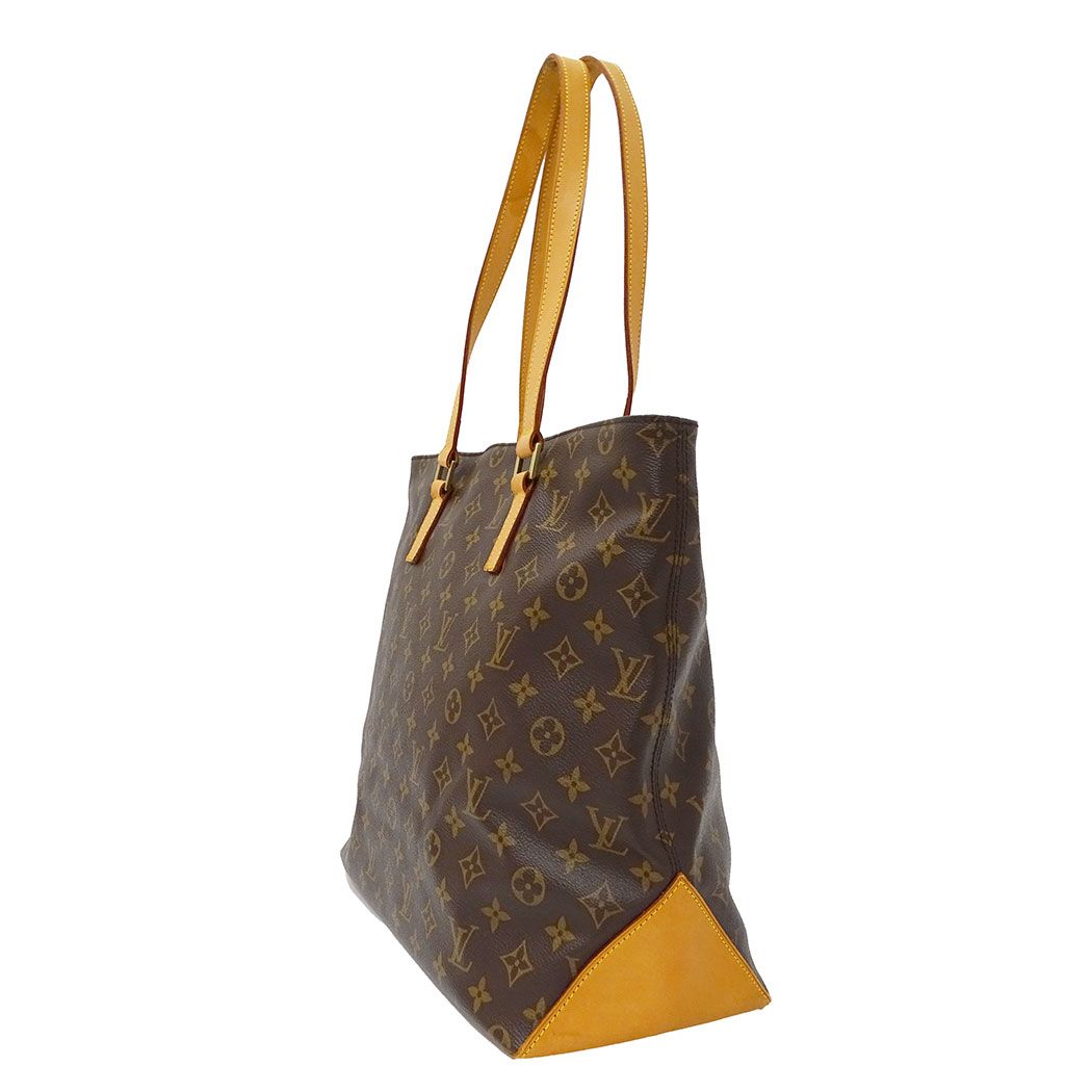 Louis Vuitton Tote Monogram Canvas Cabas Mezzo Brown Handbag Zipper Type — view 4