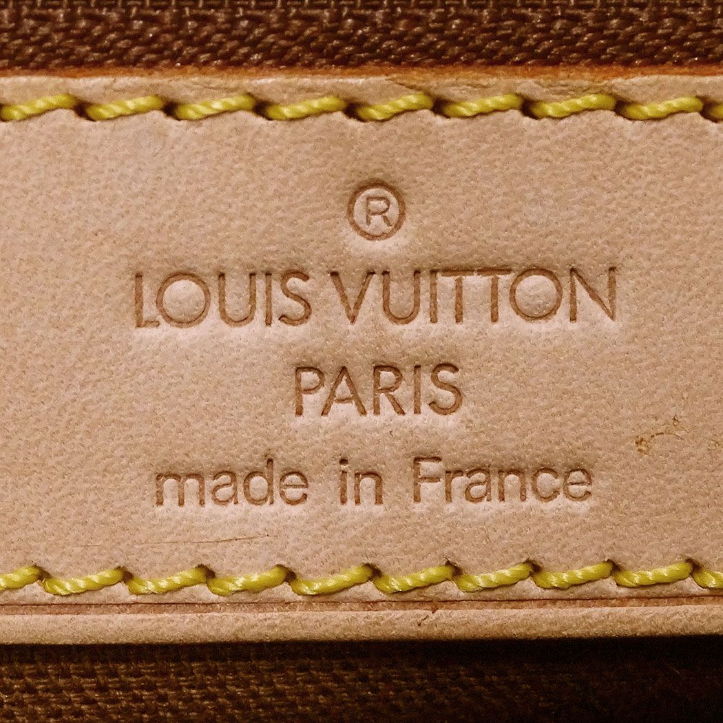Louis Vuitton Tote Monogram Canvas Cabas Mezzo Brown Handbag Zipper Type — view 6