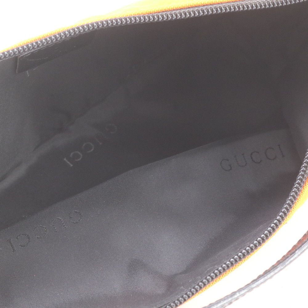 Gucci Pouch Leather Canvas Handbag Brands — view 7