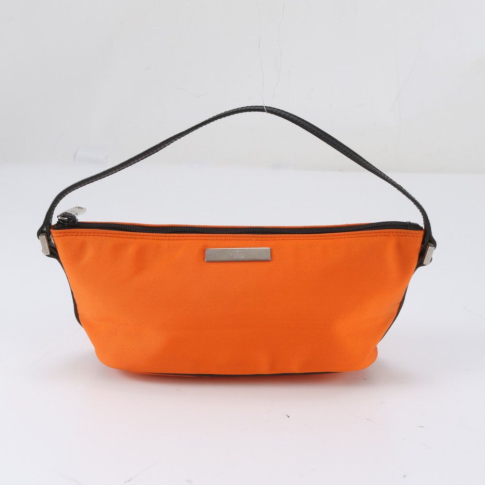 Gucci Pouch Leather Canvas Handbag Brands
