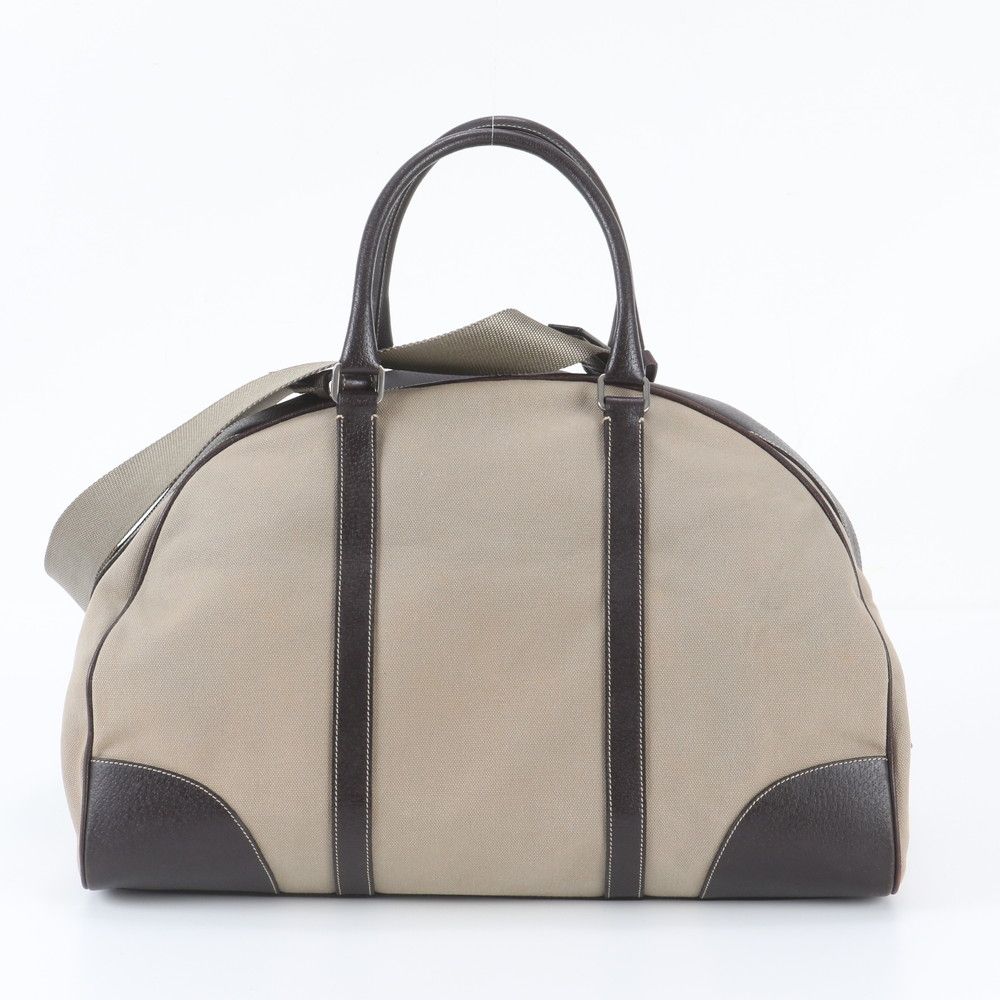 Prada Leather Canvas 2-Way Boston Bag — view 5