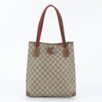 Gucci GG Supreme Sherry Line 002 58 Leather Tote Bag Shoulder