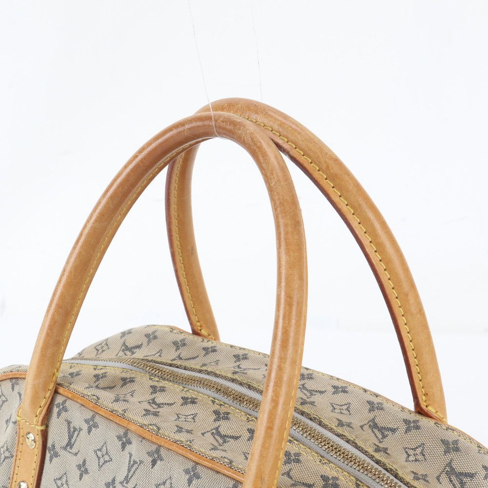 Louis Vuitton Monogram Mini Marie Blue Leather Canvas Handbag Tote — view 2